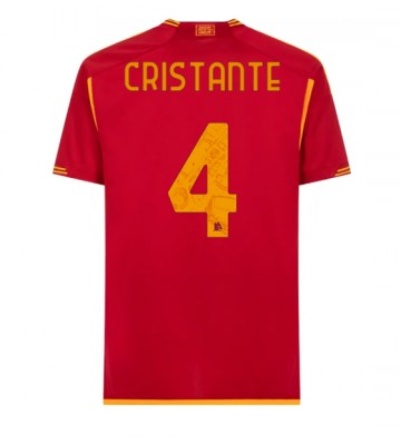 AS Roma Bryan Cristante #4 Hjemmebanetrøje 2023-24 Kort ærmer